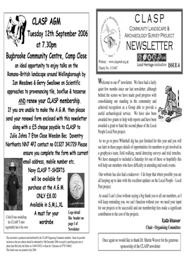 C L a S P Newsletter