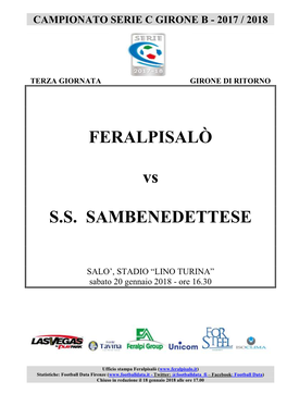 FERALPISALÒ Vs S.S. SAMBENEDETTESE