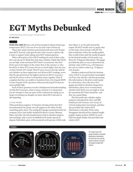 EGT Myths Debunked Understanding Exhaust Gas Temperatures by MIKE BUSCH