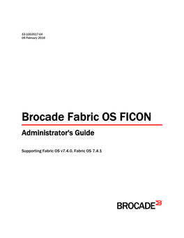 Brocade Fabric OS FICON Administrator's Guide