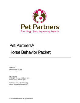 Horse-Behavior-Packet