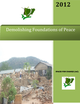 Demolishing Foundations of Peace