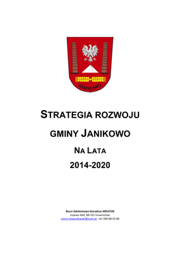 Strategia Rozwoju Gminy Janikowo Na Lata 2014-2020