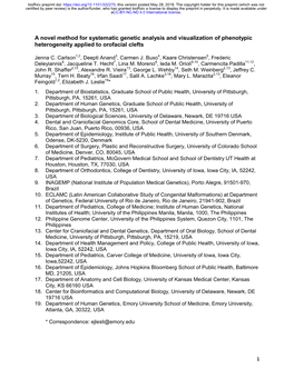 A Novel Method for Systematic Genetic Analysis and Visualization of Phenotypic Heterogeneity Applied to Orofacial Clefts