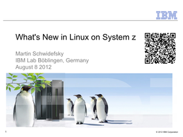Linux on System Z
