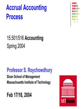 Chapter 5 Continued Cash Flow Versus Accrual Accounting