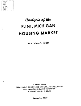 Analysis of the Flint, Michigan Housing Market