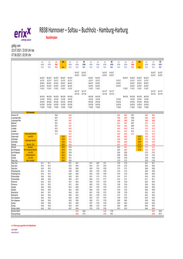 Fahrplantabellen RB38 23.07