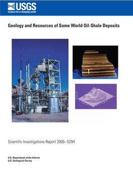 Geology and Resources of Some World Oil-Shale Deposits