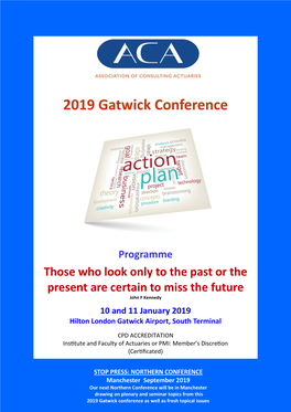 2019 Gatwick Conference