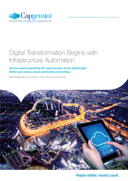 Digital Transformation Begins with Infrastructure Automation