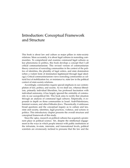 Introduction: Conceptual Framework and Structure