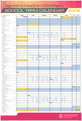 DECD Calendar of Events 2016