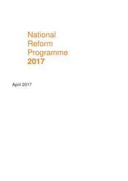 National Reform Programme 2018