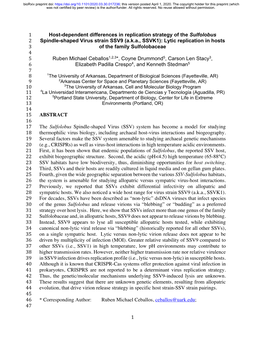 Host-Dependent Differences in Replication Strategy of The