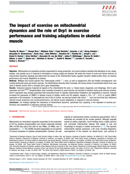 The Impact of Exercise on Mitochondrial Dynamics and the Role of Drp1 in Exercise Performance and Training Adaptations in Skeletal Muscle