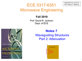 For Most Practical Waveguides the Loss Associated with Dielectric Loss