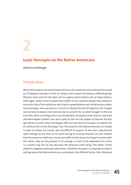 Louis Hennepin on the Native Americans