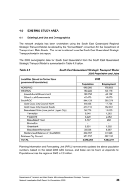 Mt Lindesay/Beaudesert Strategic Transport Network Investigation Draft Report for Consultation, 2009 38