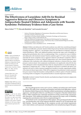 The Effectiveness of Lurasidone Add-On for Residual Aggressive