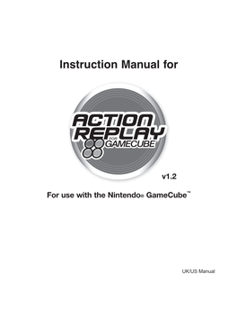 Instruction Manual For