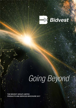 Going Beyond the BIDVEST GROUP LIMITED BROCHURE 2017 PRODUCTS and SERVICES