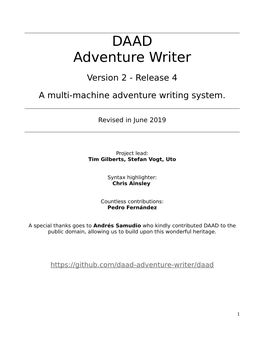 DAAD Adventure Writer