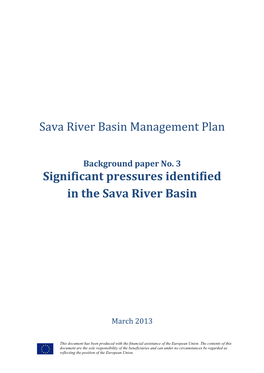 3.2 Industrial Pollution Sources in Sava River Basin