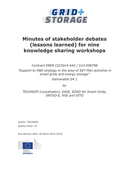 (Lessons Learned) for Nine Knowledge Sharing Workshops