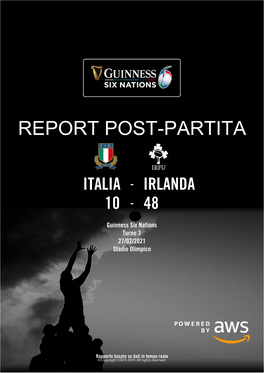 Six Nations Turno 3 27/02/2021 Stadio Olimpico