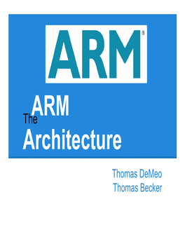 ARM Architecture