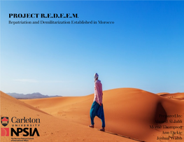 Policy Project REDEEM Western Sahara