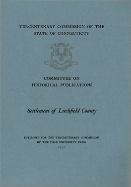 Settlement of Litchfield County