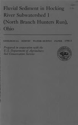 Fluvial Sediment in Hocking River Subwatershed 1 (North Branch Hunters Run), Ohio