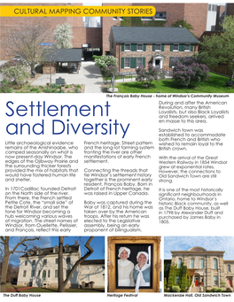Settlement and Diversity