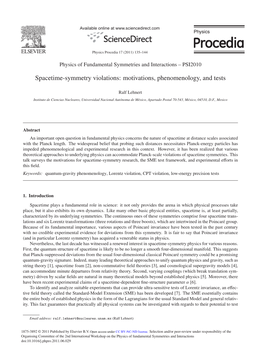 Spacetime-Symmetry Violations: Motivations, Phenomenology, and Tests