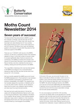 Moths Count Newsletter 2014