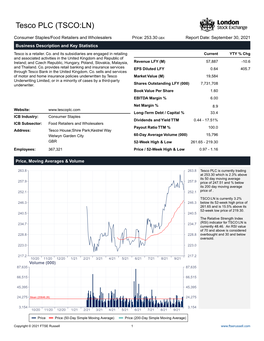 Tesco PLC (TSCO:LN)