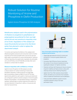 Arsine Phosphine GC/MS Analyzer