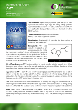 AMT Version: 1.5 Original Version: 09/02/2014 Revision Date: 18/03/2014