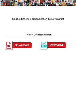Go Bus Schedule Union Station to Newmarket