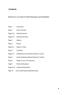 Guide for Rail Passengers with Disabilities (Pdf)