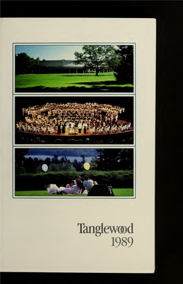 Boston Symphony Orchestra Concert Programs, Summer, 1989