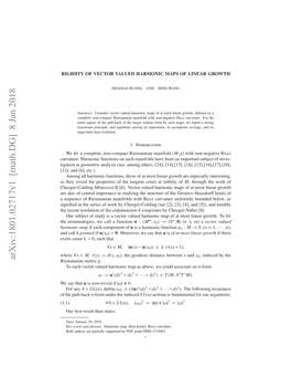 Arxiv:1801.02717V1 [Math.DG]