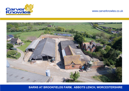 Barns at Brookfields Farm, Abbots Lench, Worcestershire