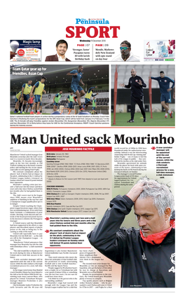 Man United Sack Mourinho