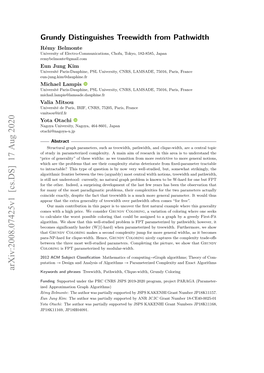 Grundy Distinguishes Treewidth from Pathwidth