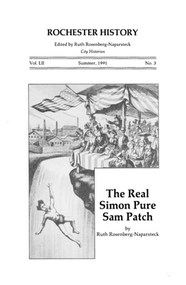 Rochester Daily Advertiser Reported That an Advertisement Appeared in the Providence Cadet for Patch's Third Jump on July 26, 1828