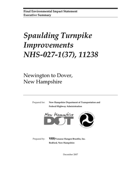 Spaulding Turnpike Improvements NHS-027-1(37), 11238
