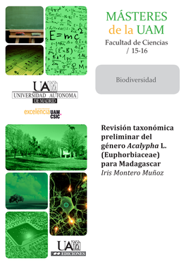 Revisión Taxonómica Preliminar Del Género Acalypha L